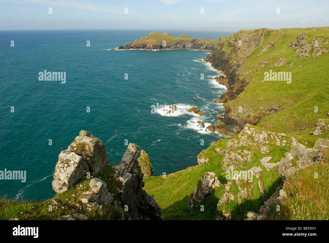 Le groppe Pentire punto Cornwall Regno Unito Foto Stock