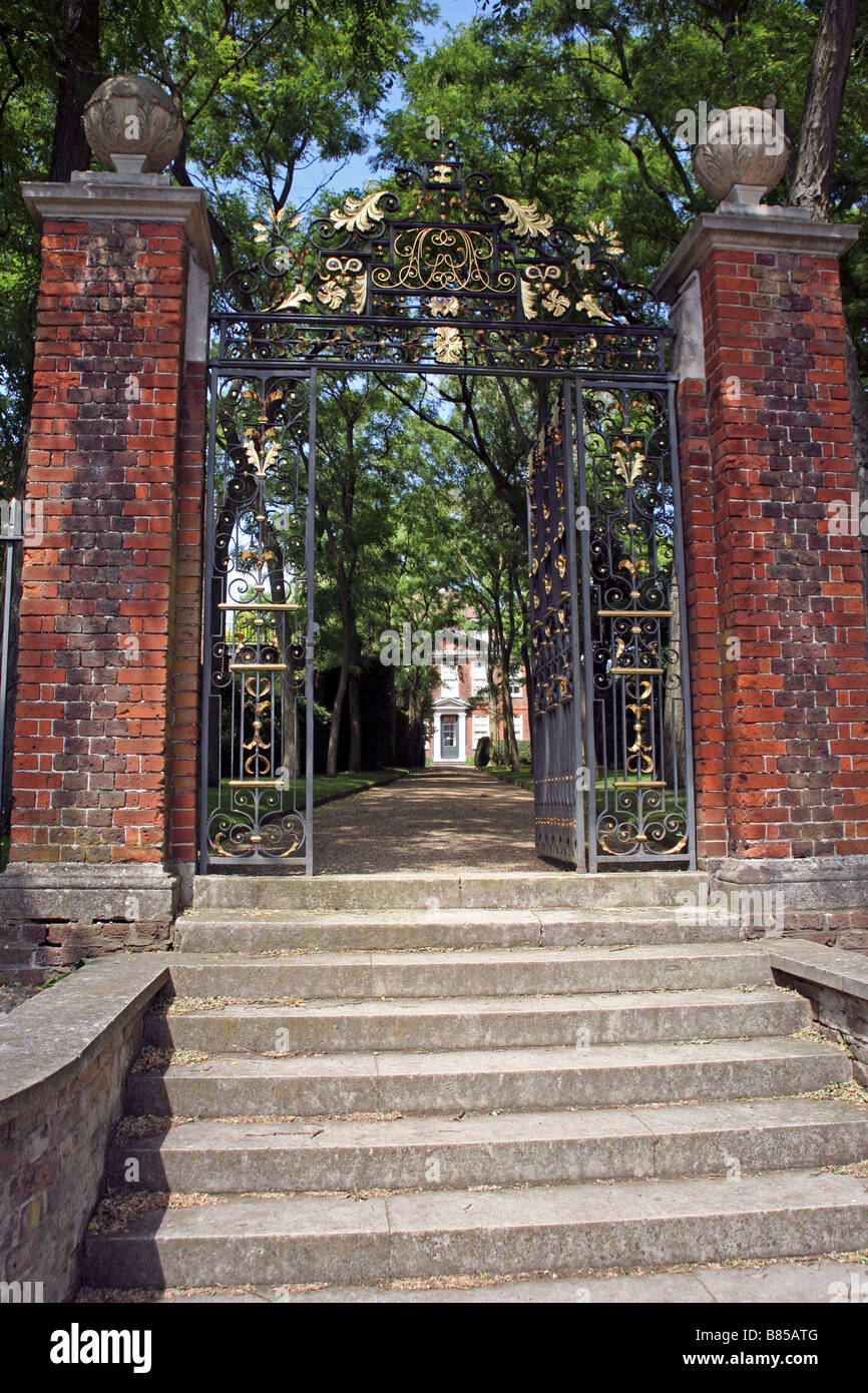 Ingresso alla Casa Fenton, Hampstead, Londra Foto Stock