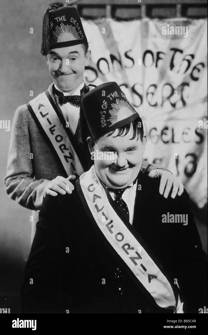 Figli del deserto Anno : 1933 - USA Stan Laurel e Oliver Hardy Direttore : William A. Seiter Foto Stock