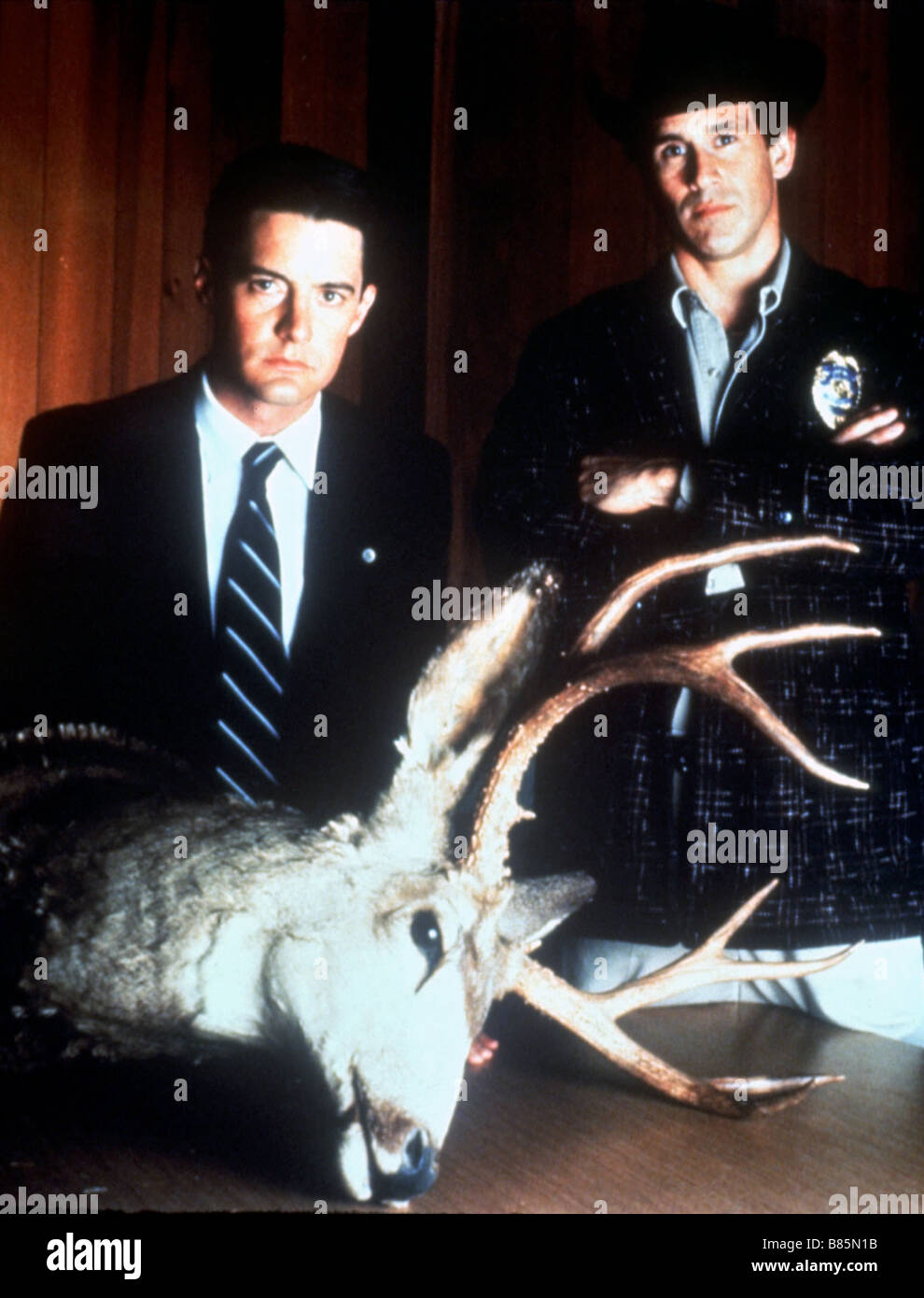 Mysteres una Twin Peaks serie TV 1990 - 1991 usa la stagione 1, pilota Creato da : David Lynch, Mark Frost Kyle MacLachlan, Michael Ontkean Foto Stock