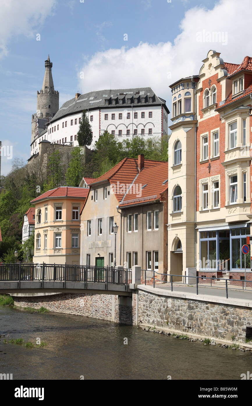 La Weida Osterburg Reussische Fuerstenstrasse Foto Stock