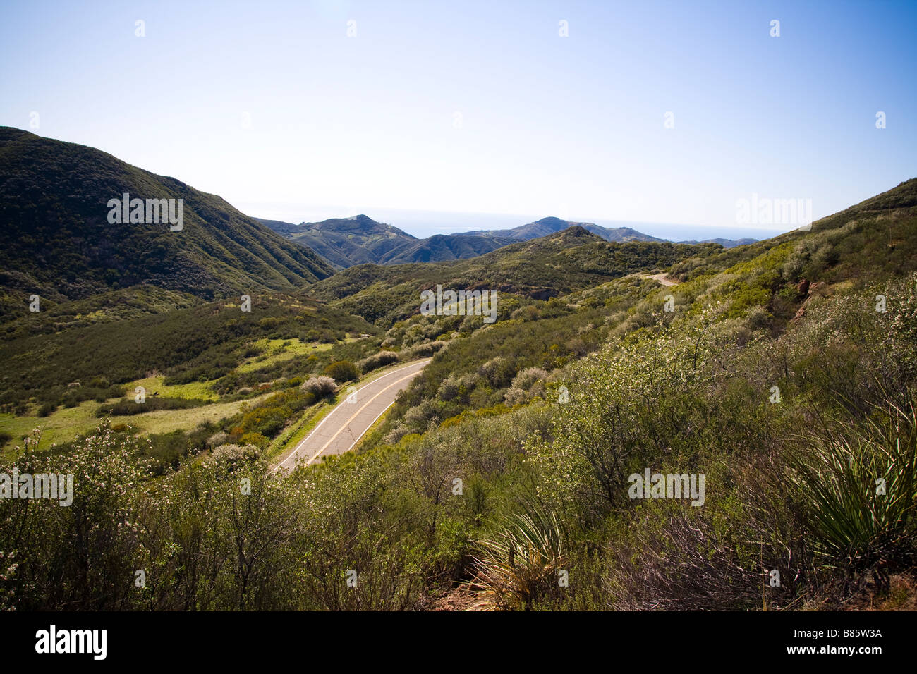 Mishe mokwa e spina dorsale trail Santa Monica montagne escursione Foto Stock