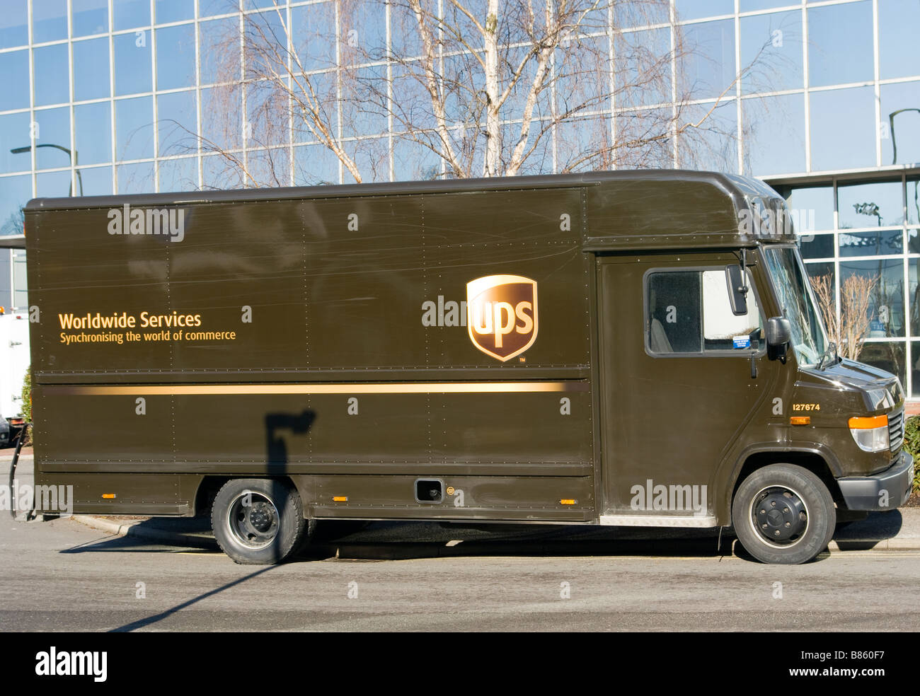 United Parcel servizi di consegna UPS Van veicolo Foto Stock
