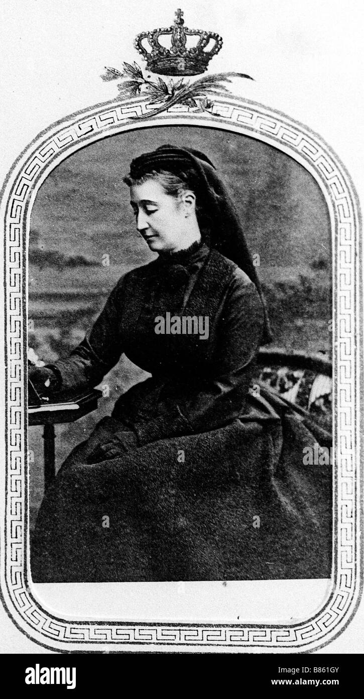 Eugénie née Eugenia de Montijo de Teba Imperatrice del francese Foto Stock