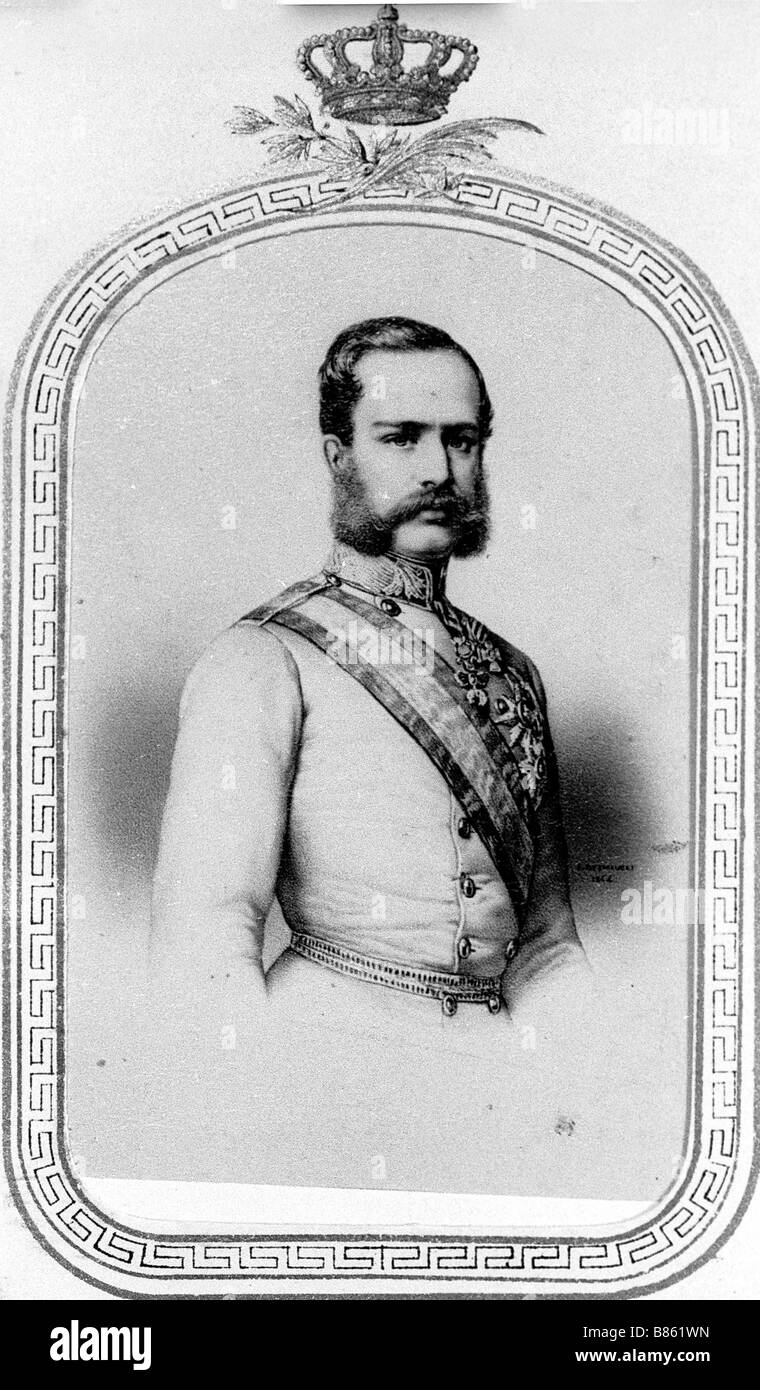 Imperatore Francesco Giuseppe i d'Austra Foto Stock