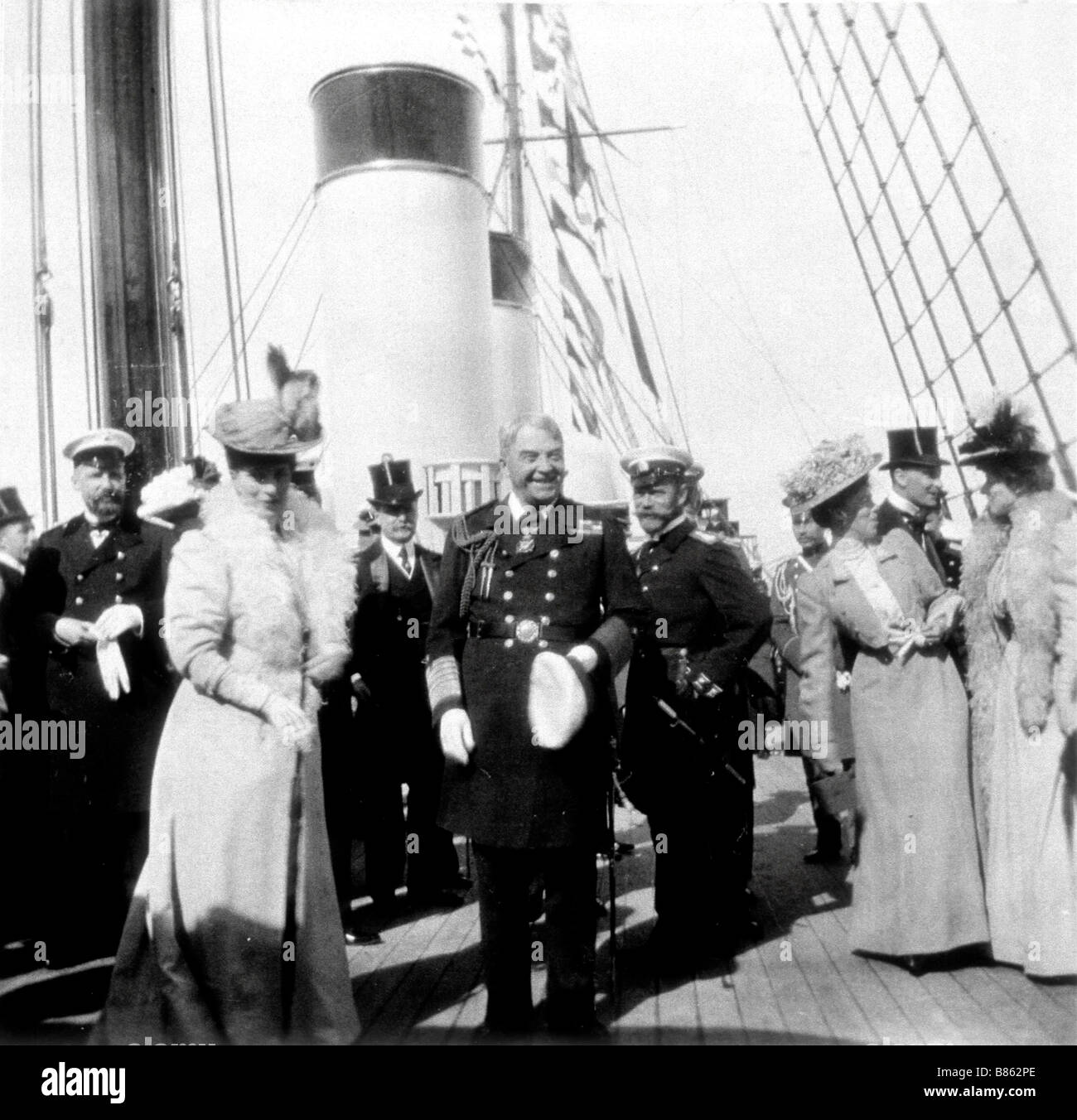 Nicola II Alexandrovich e Empress Alexandra Foto Stock