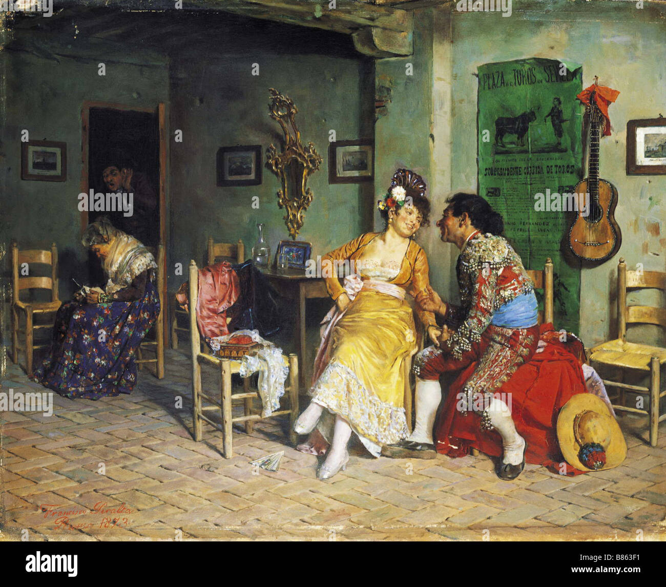 Peralta, La Visita Del Bullfighter Foto Stock