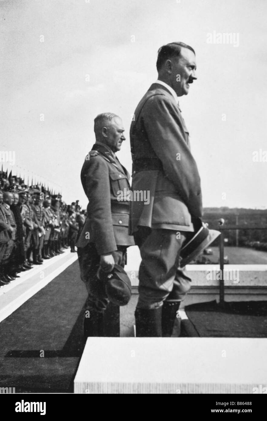 Hitler durante il Congresso del Partito del NSDAP (1935) Foto Stock