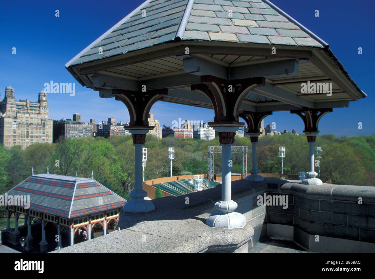 Castello del Belvedere, al Central Park di New York Foto Stock