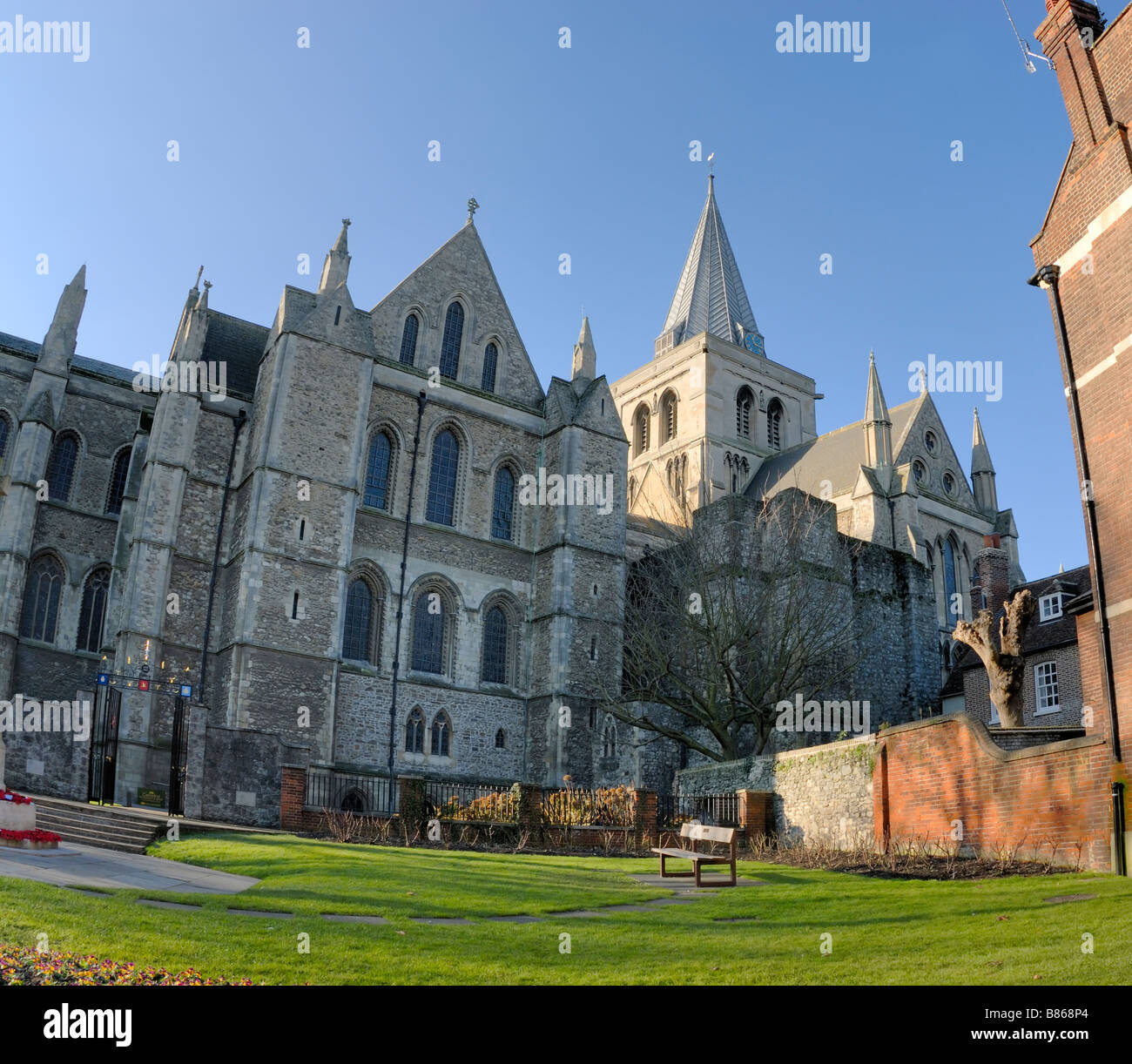 Rochester Cathedral, Kent Foto Stock