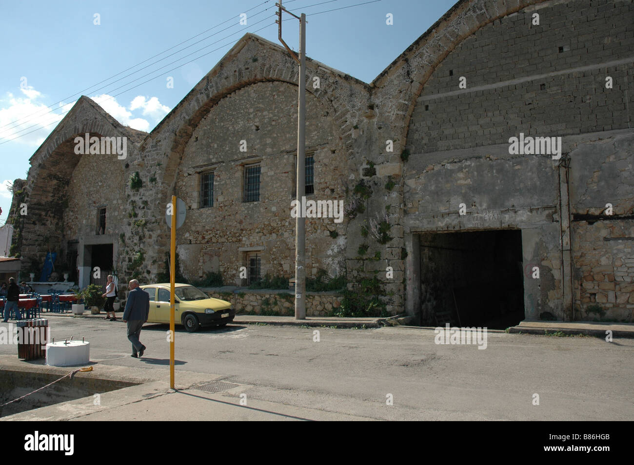 Vecchio Arsenale edificio. Hania, Creta Grecia Foto Stock