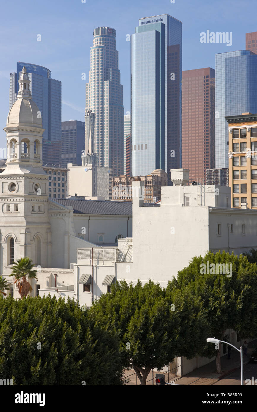 Grattacieli. Il centro cittadino di Los Angeles, California, USA. Foto Stock