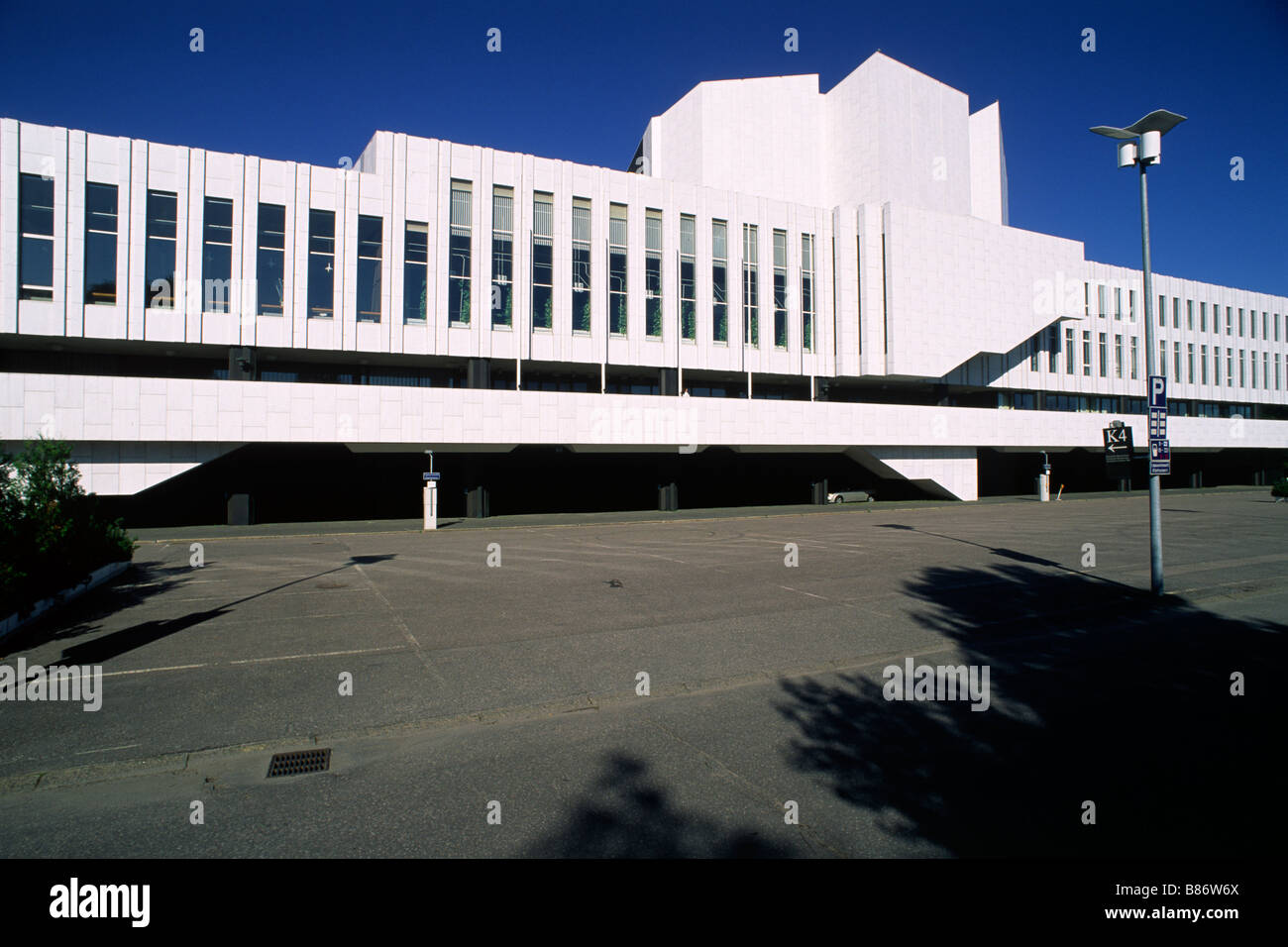 Finlandia, Helsinki, Finlandia Hall, architetto Alvar Aalto Foto Stock