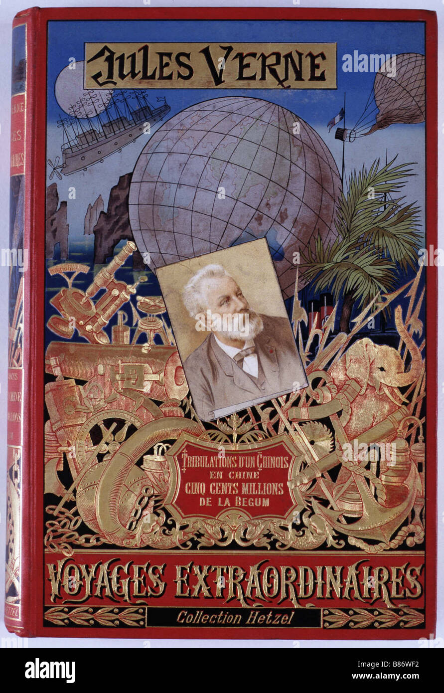 Jules Verne, 'le tribolazioni di un Chinaman in Cina. I 500 milioni di iniziata', coperchio Foto Stock