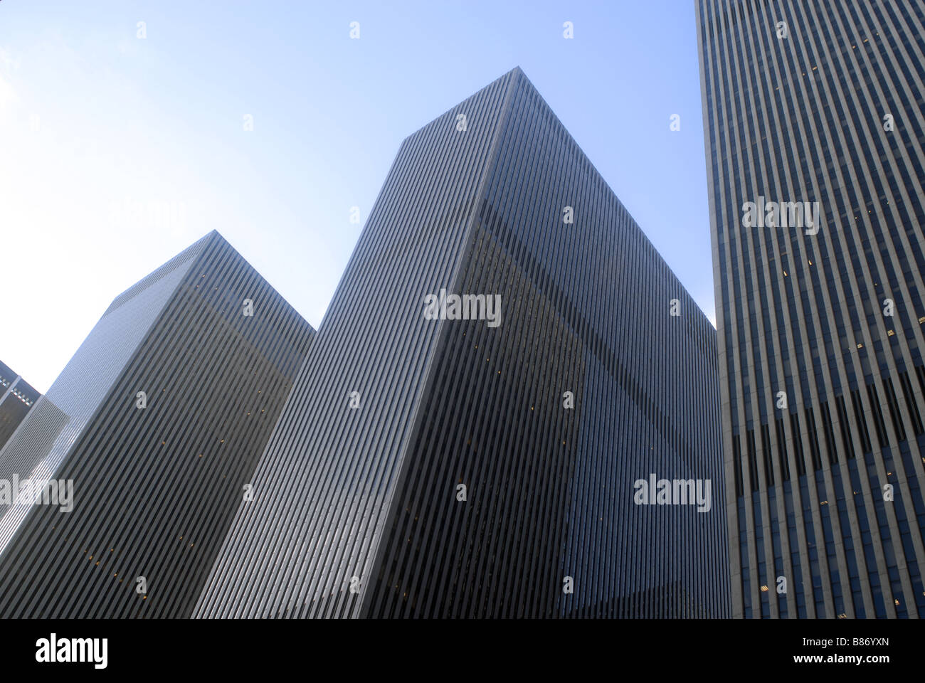 Il monolitico Sesta Avenue aggiunte al Rockefeller Center sono visti domenica 25 gennaio 2009 Richard B Levine Foto Stock