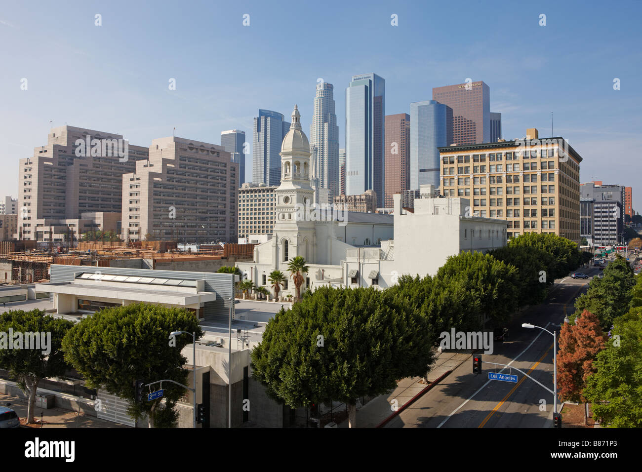 Il centro cittadino di Los Angeles, California, USA. Foto Stock