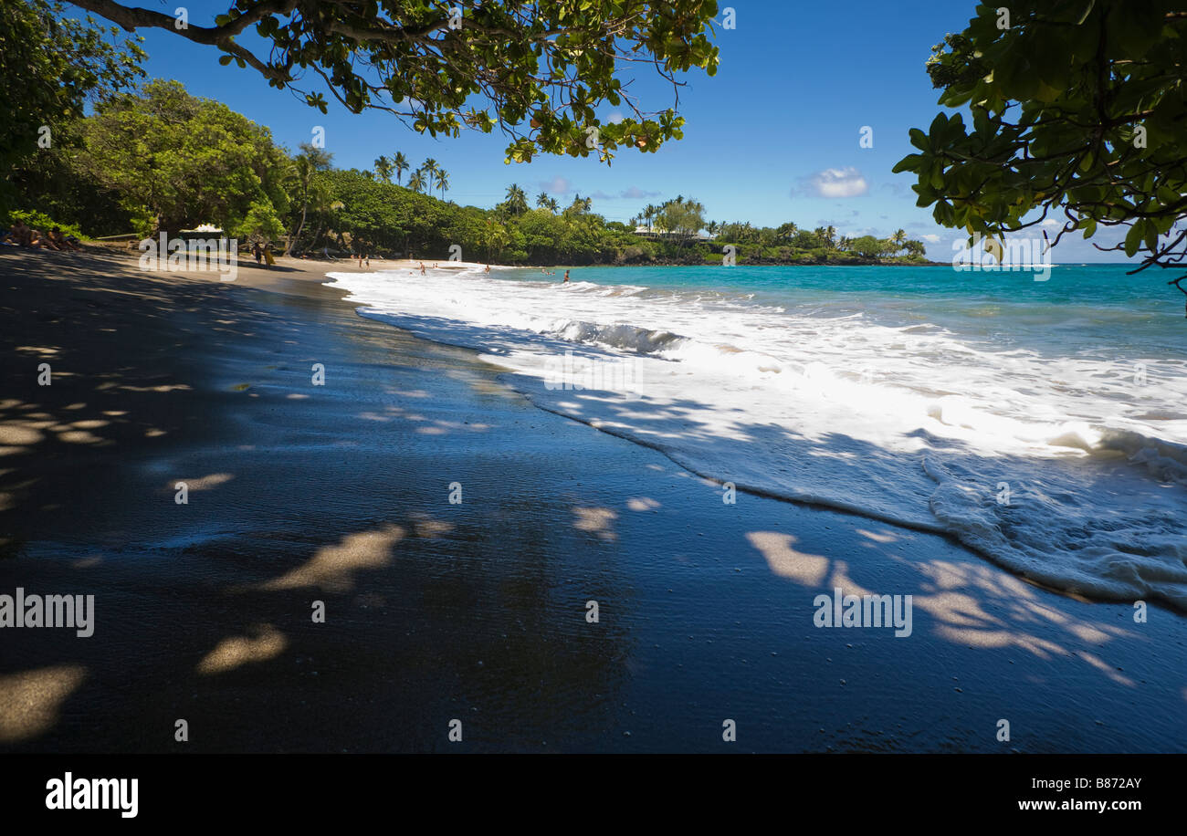 Vista di Hamoa Beach in Oriente Maui Hawaii Foto Stock