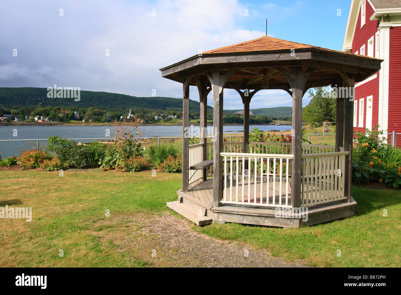 Gazebo in Annapolis Royal Nova Scotia canada Foto Stock