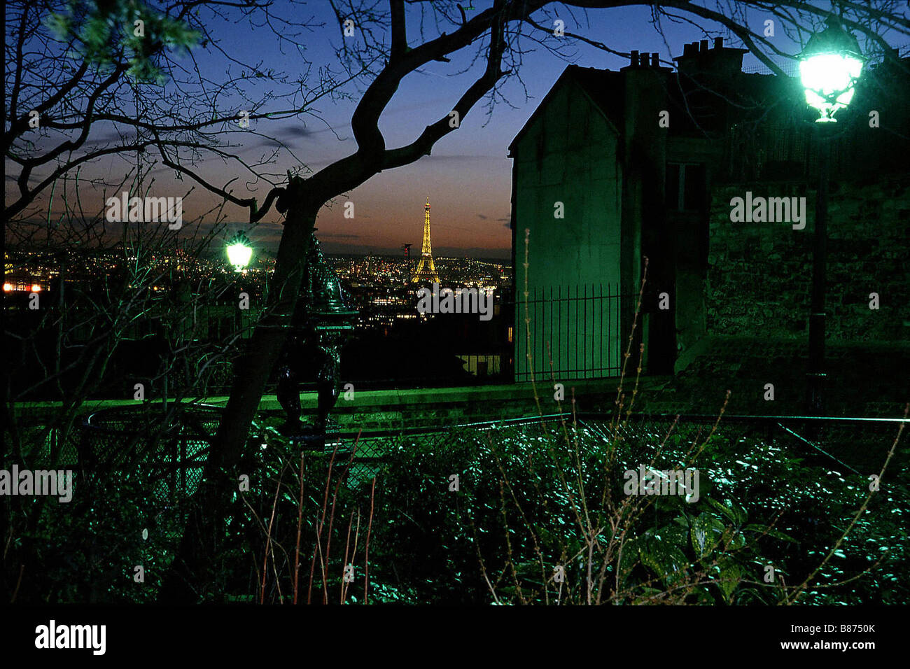 Parigi di notte, panorama Foto Stock