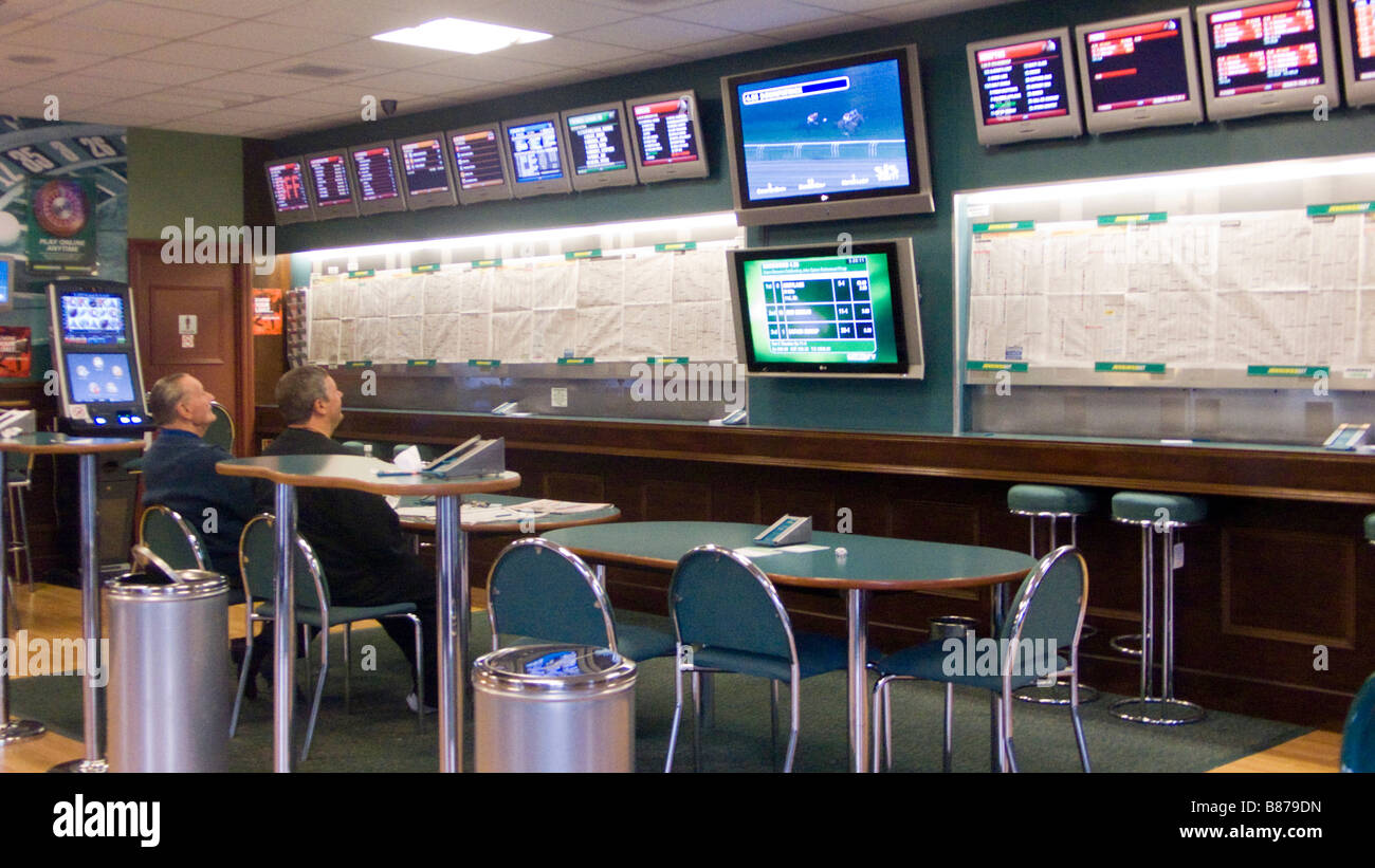 Betting shop interno Foto Stock
