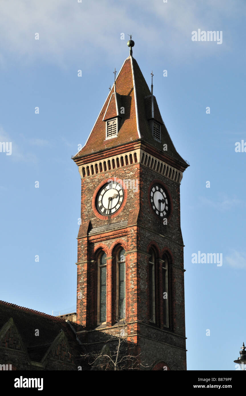 Newbury Town Hall tower, Newbury, Berkshire, Regno Unito Foto Stock