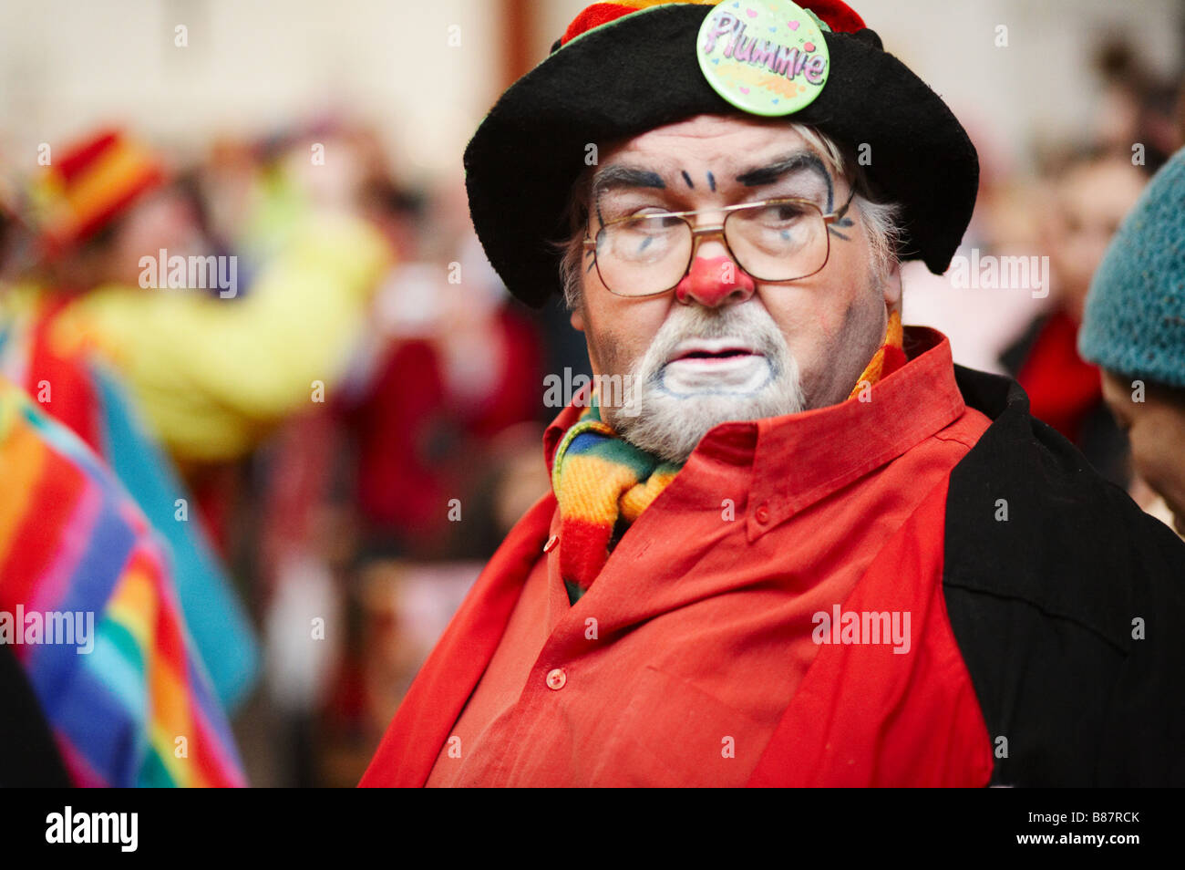 Giuseppe Grimaldi memoriale di servizio per i clown in Londra England Regno Unito Foto Stock