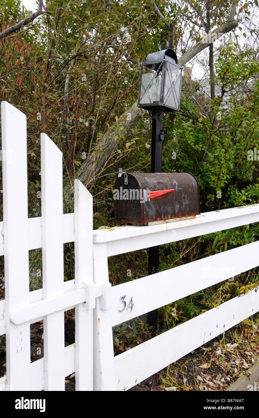 Noi Mailbox, Nantucket, MA Foto Stock