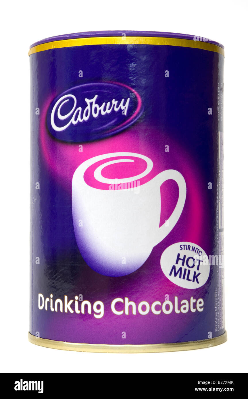 Cadbury bere cioccolata in polvere Foto Stock
