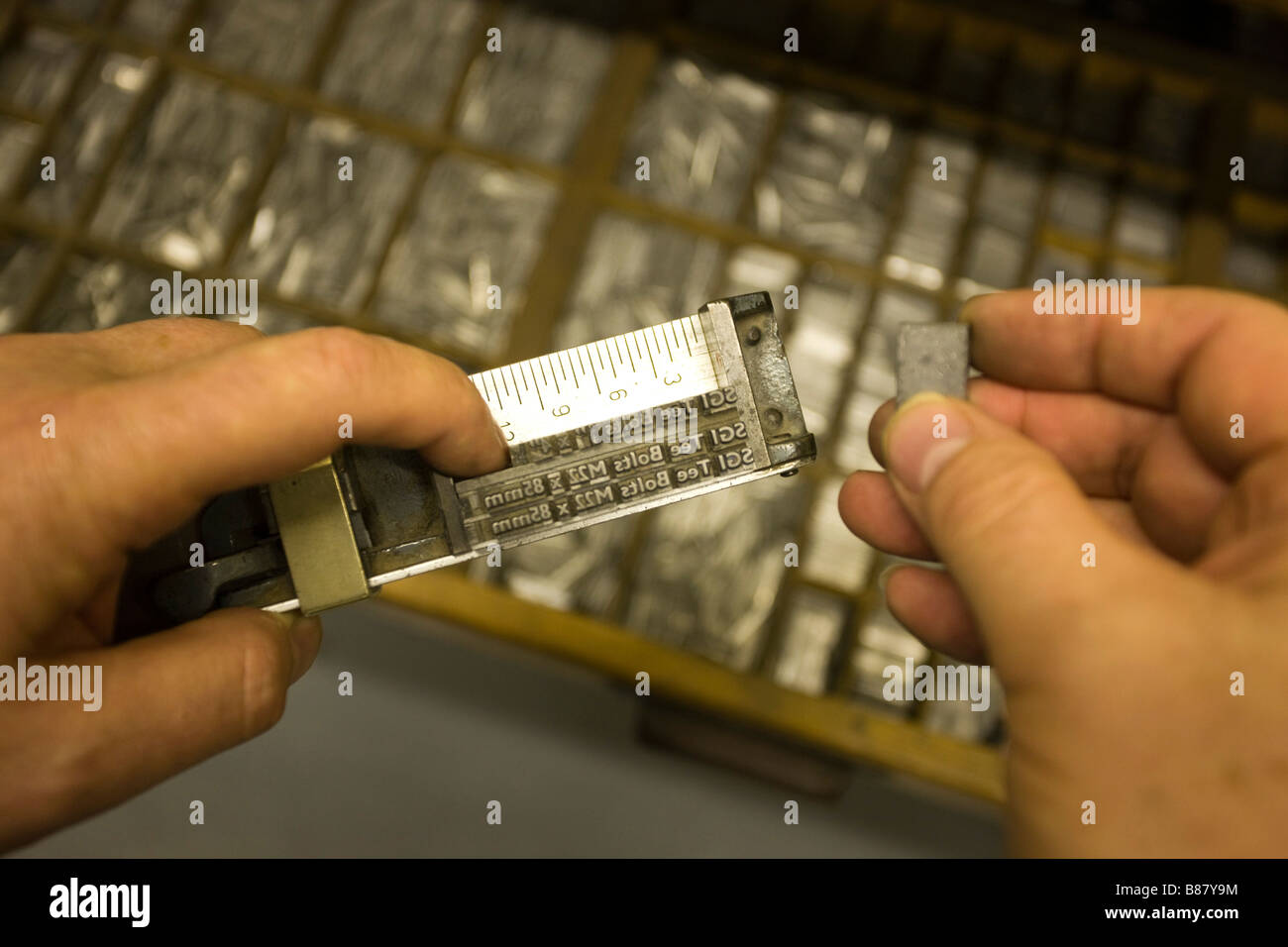 Tipografia Foto Stock