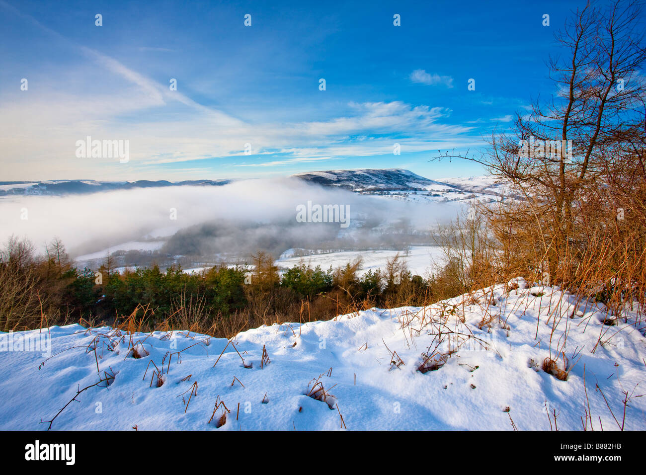 Inverno in Bilsdale North York Moors National Park nello Yorkshire Foto Stock