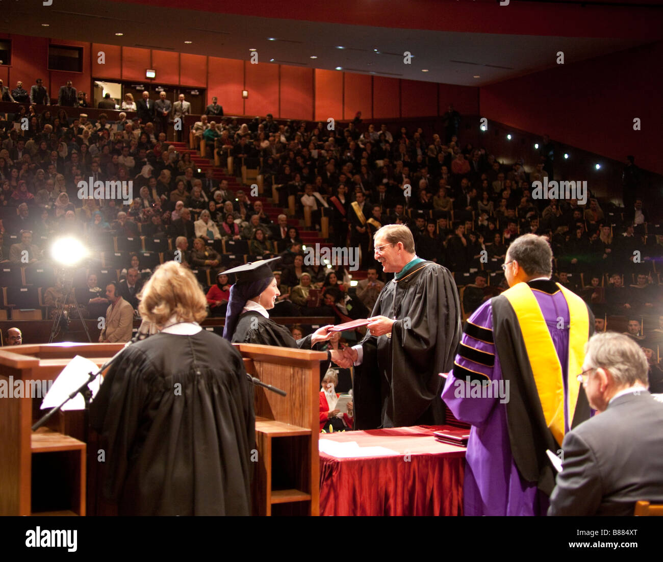 Inizio Senior, American University in Cairo, febbraio 2009. Foto Stock
