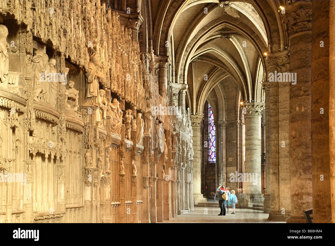 Ambulatorio DI NOTRE-DAME A CHARTRES Foto Stock