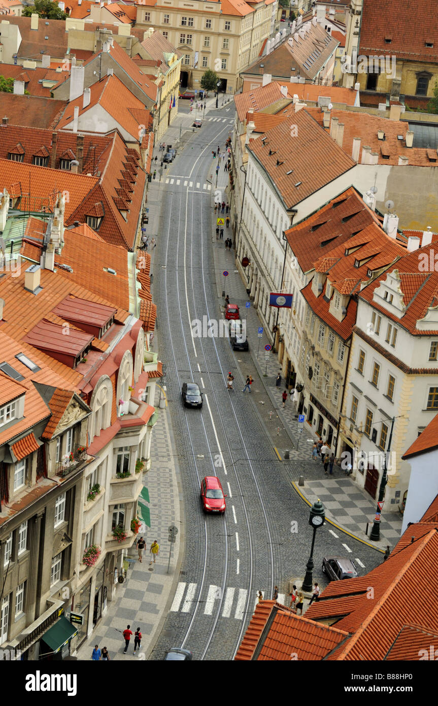 Piccolo quartiere di Praga Repubblica Ceca Foto Stock