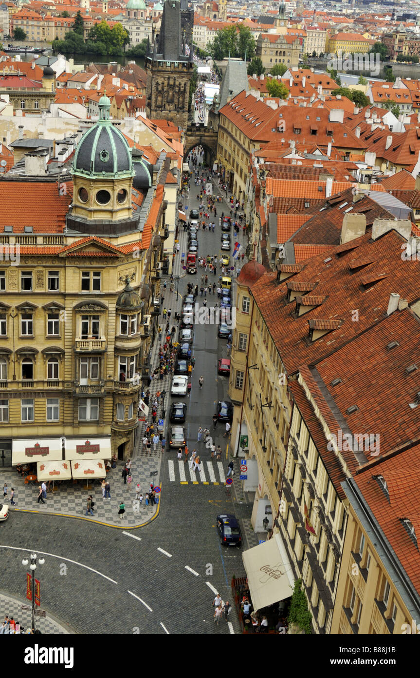 Piccolo quartiere di Praga Repubblica Ceca Foto Stock
