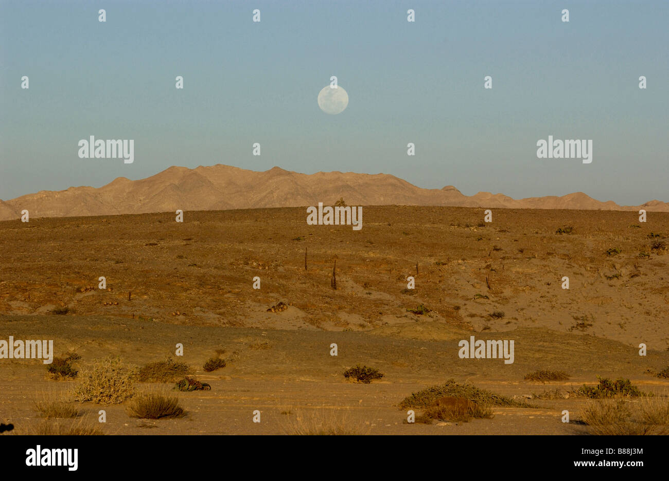 Paesaggio lunare di Namib Foto Stock
