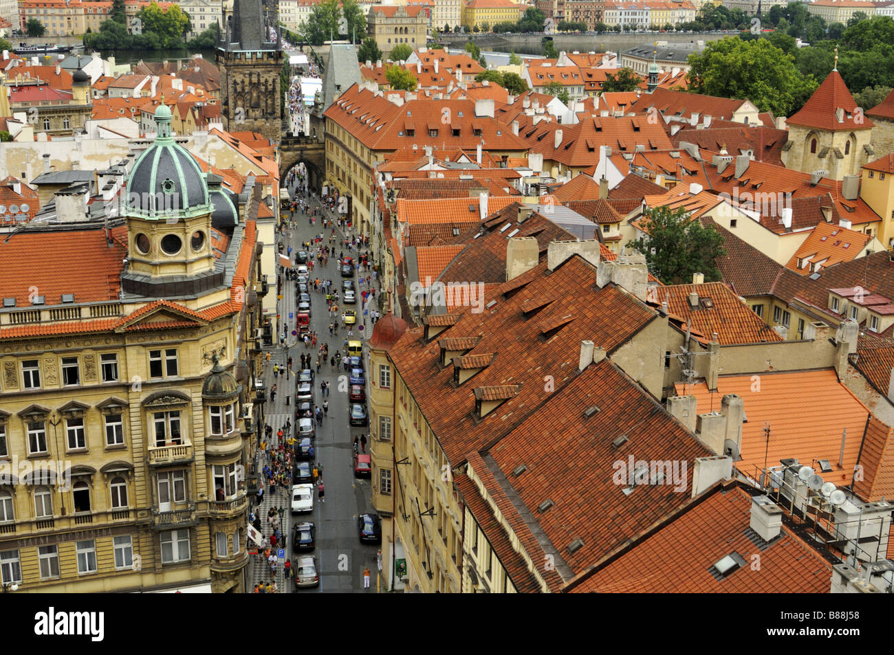 Piccolo quartiere di Praga Repubblica Ceca Foto Stock