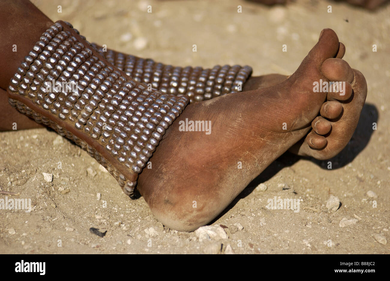 Tradizionale Himba caviglia ornamento gioielli Foto Stock