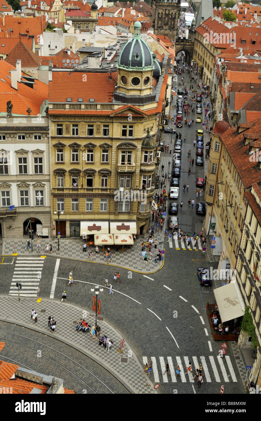 Piccolo quartiere di Praga Repubblica Ceca Foto Stock