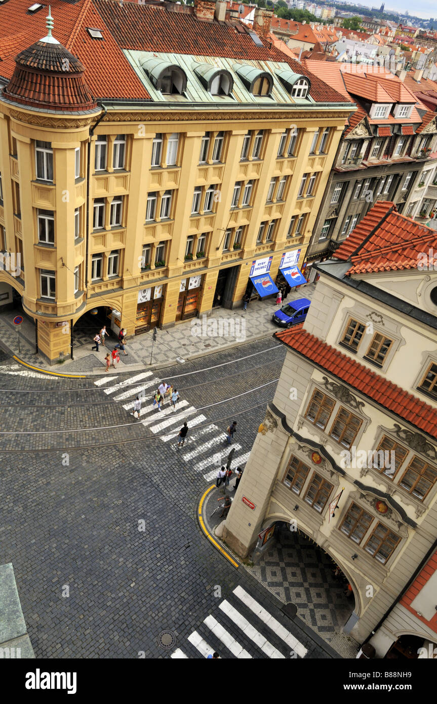 Piccolo quartiere di Praga Repubblica Ceca Foto Stock