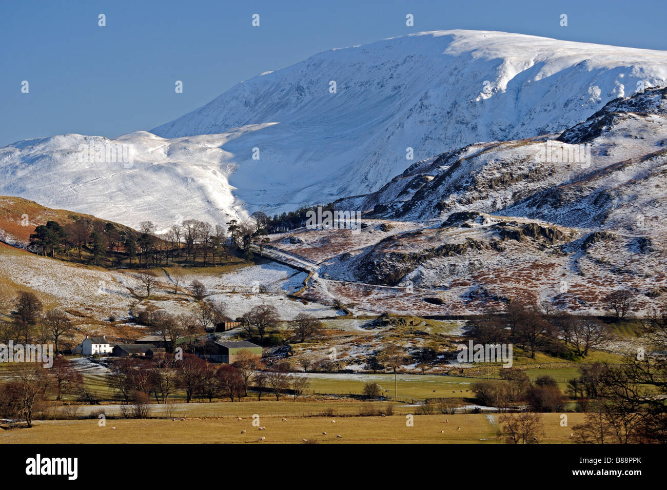 Clough testa dalla banca di Shaw. Parco Nazionale del Distretto dei Laghi, Cumbria, England, Regno Unito, Europa. Foto Stock