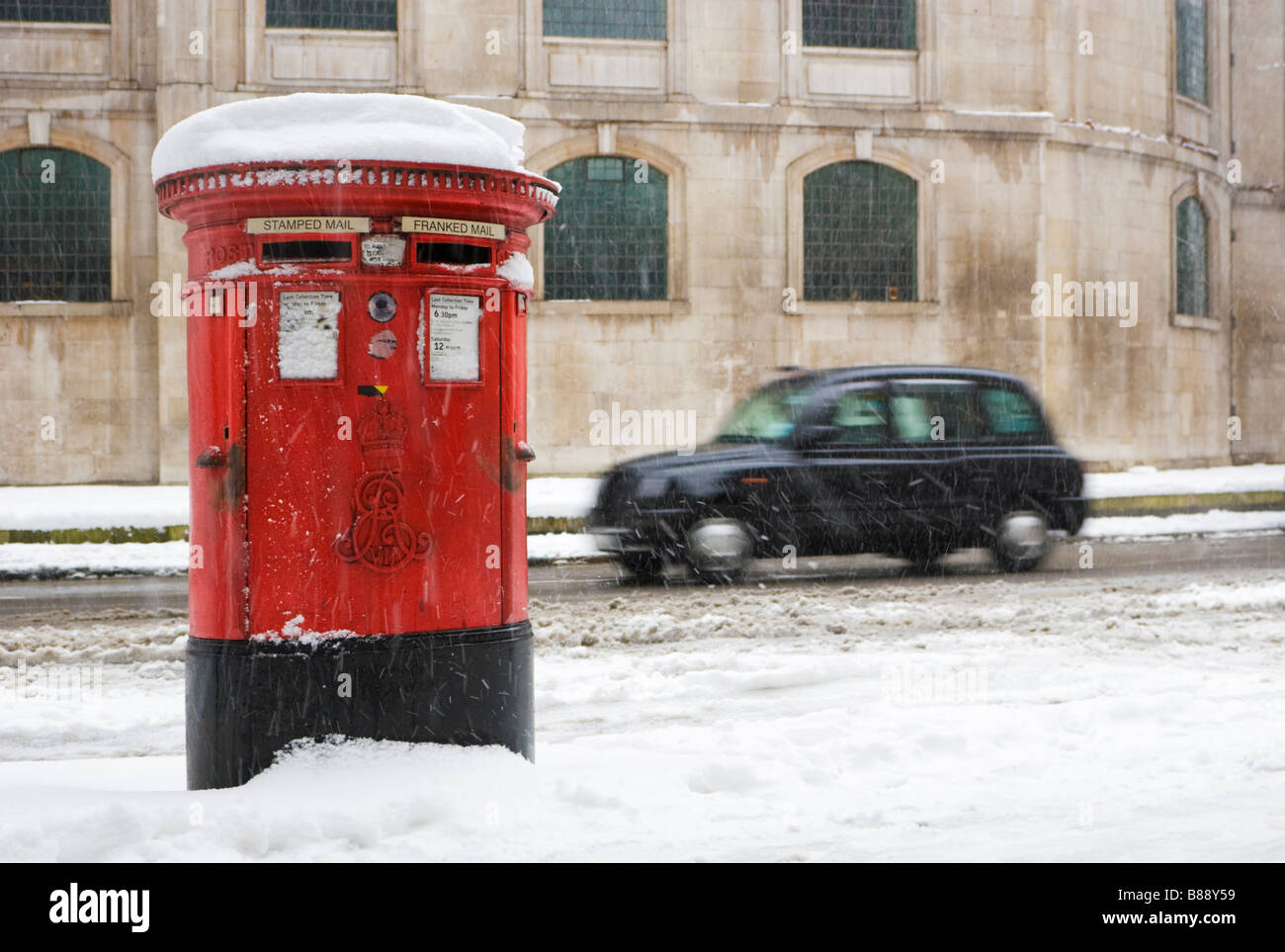 Tipica la neve di Londra Foto Stock