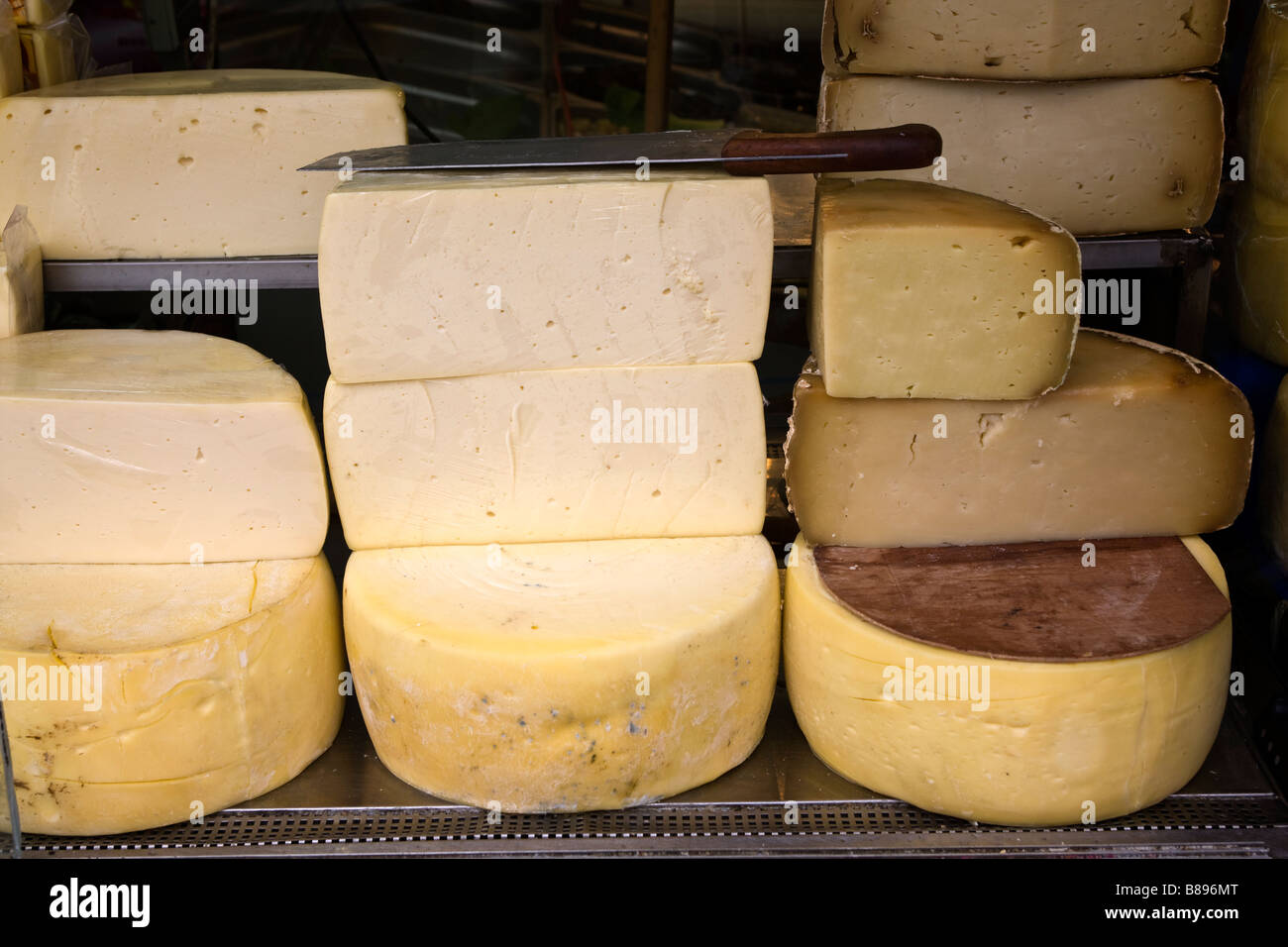 Pressione di stallo di formaggio Istanbul Turchia Foto Stock