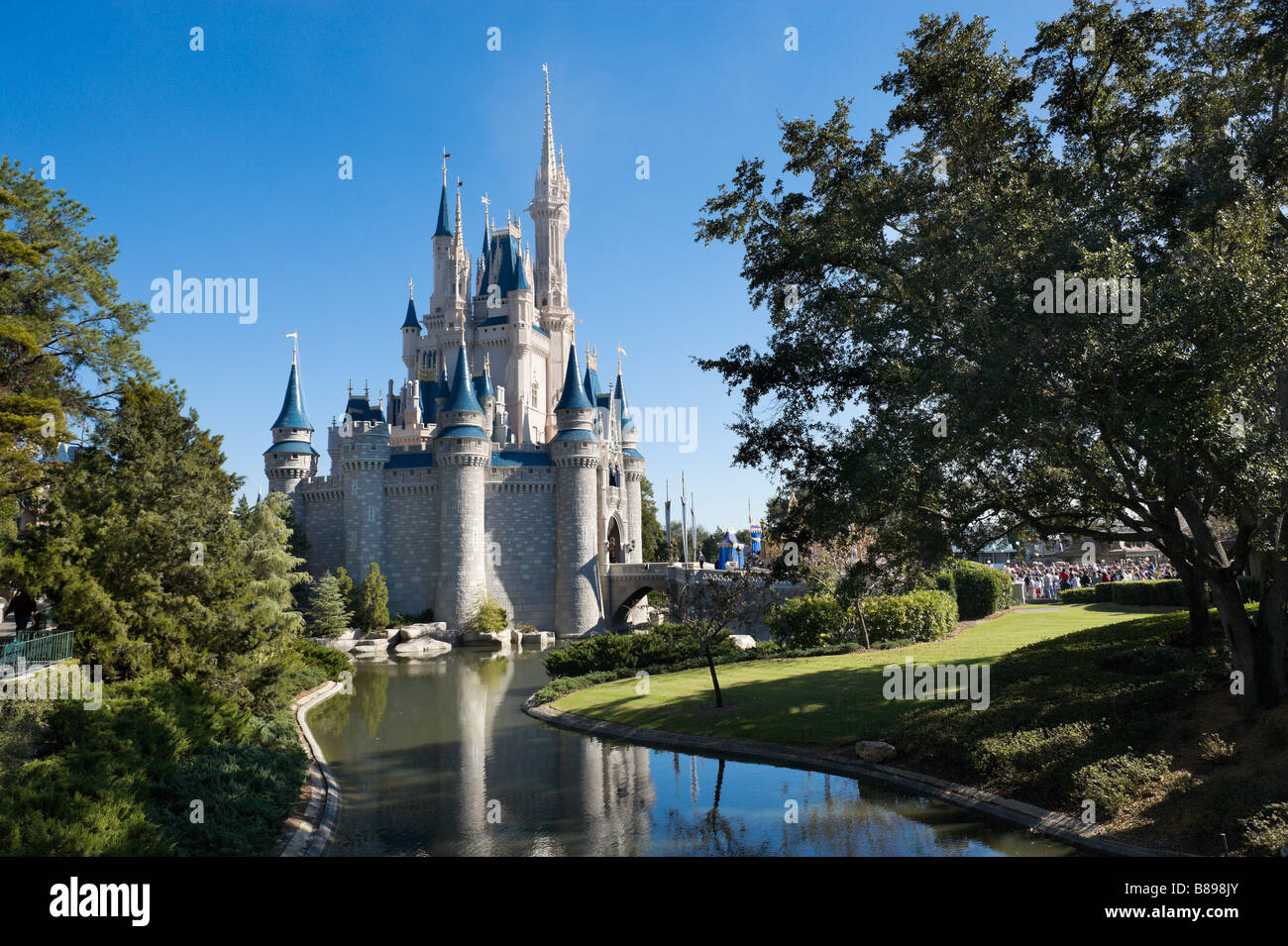 Il Castello di Cenerentola, Magic Kingdom, il Walt Disney World Resort, Lake Buena Vista Orlando, Florida, Stati Uniti d'America Foto Stock