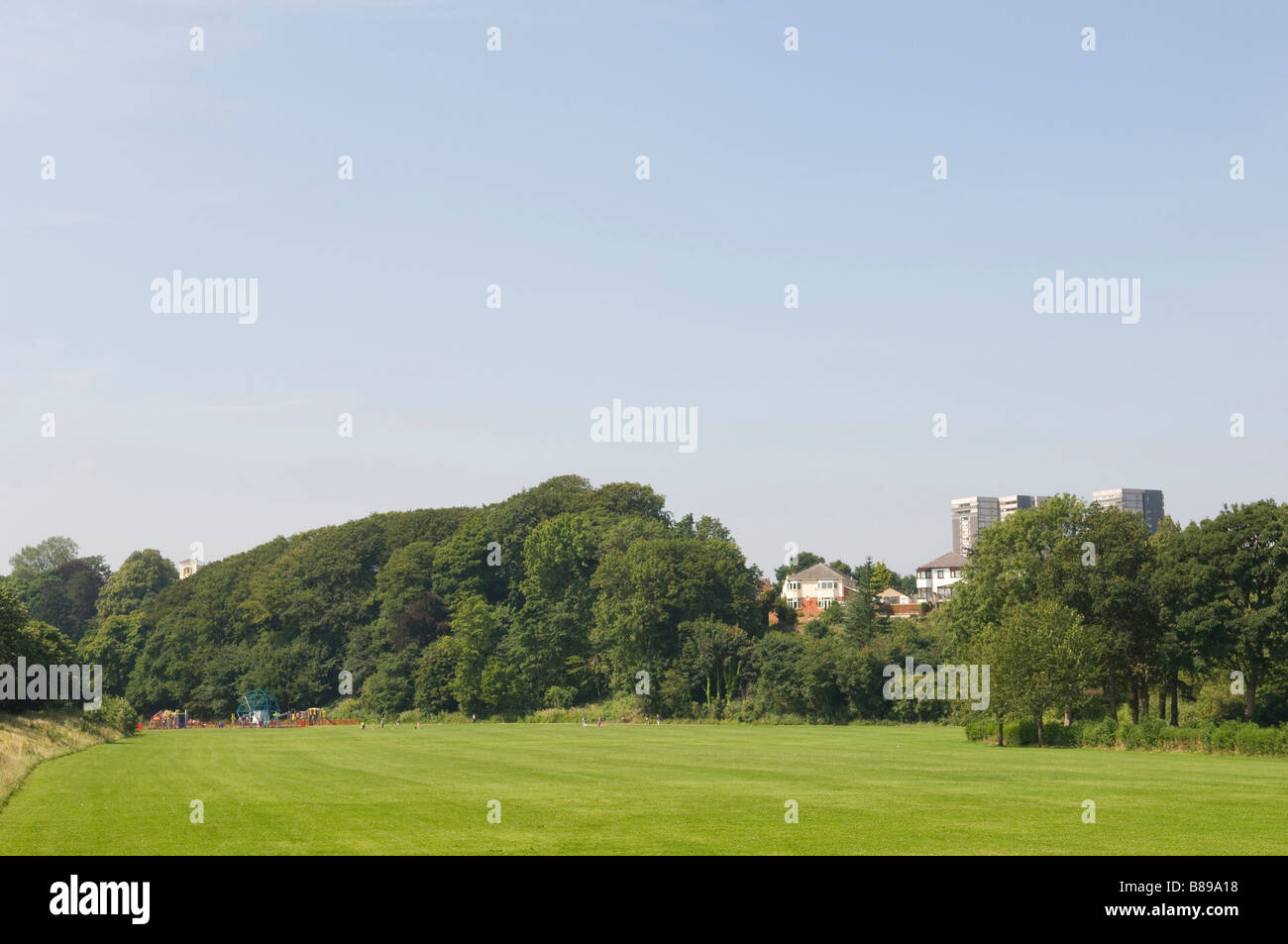 I campi da gioco di Avenham Park a Preston Lancashire Regno Unito Foto Stock