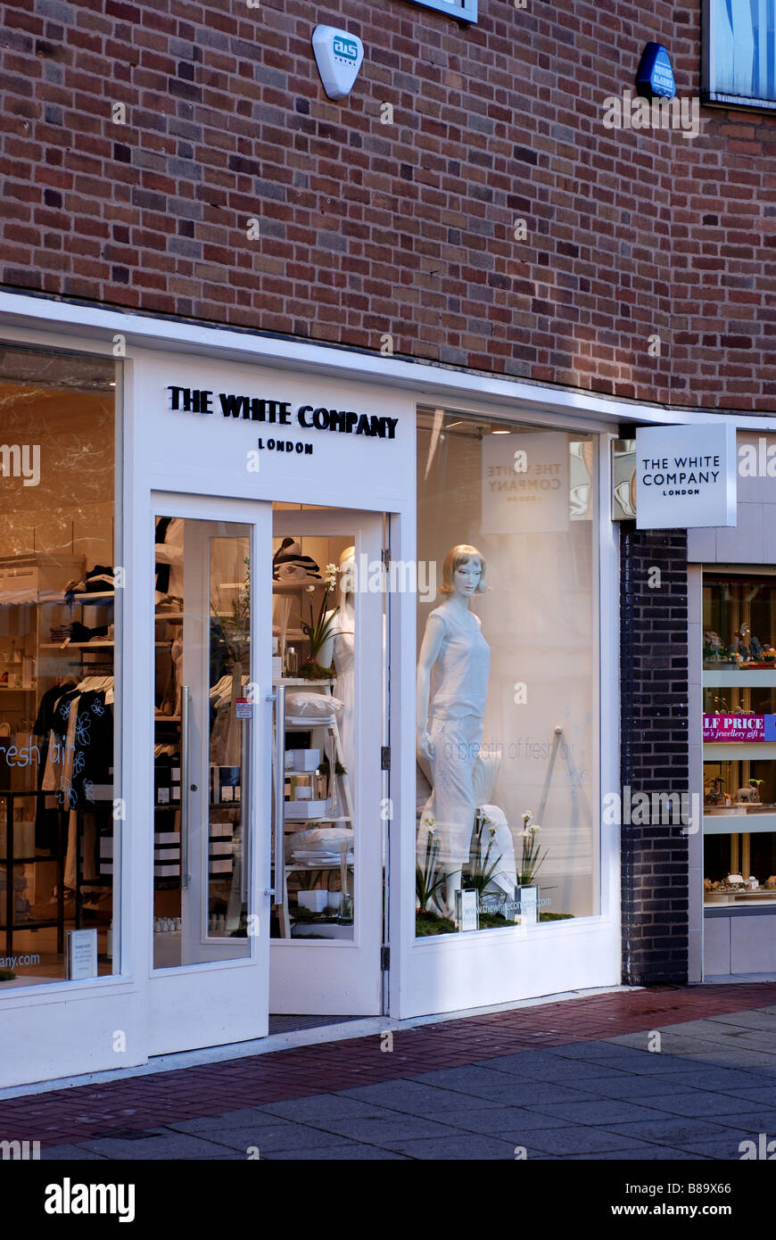 Il White Company shop, Solihull, England, Regno Unito Foto Stock