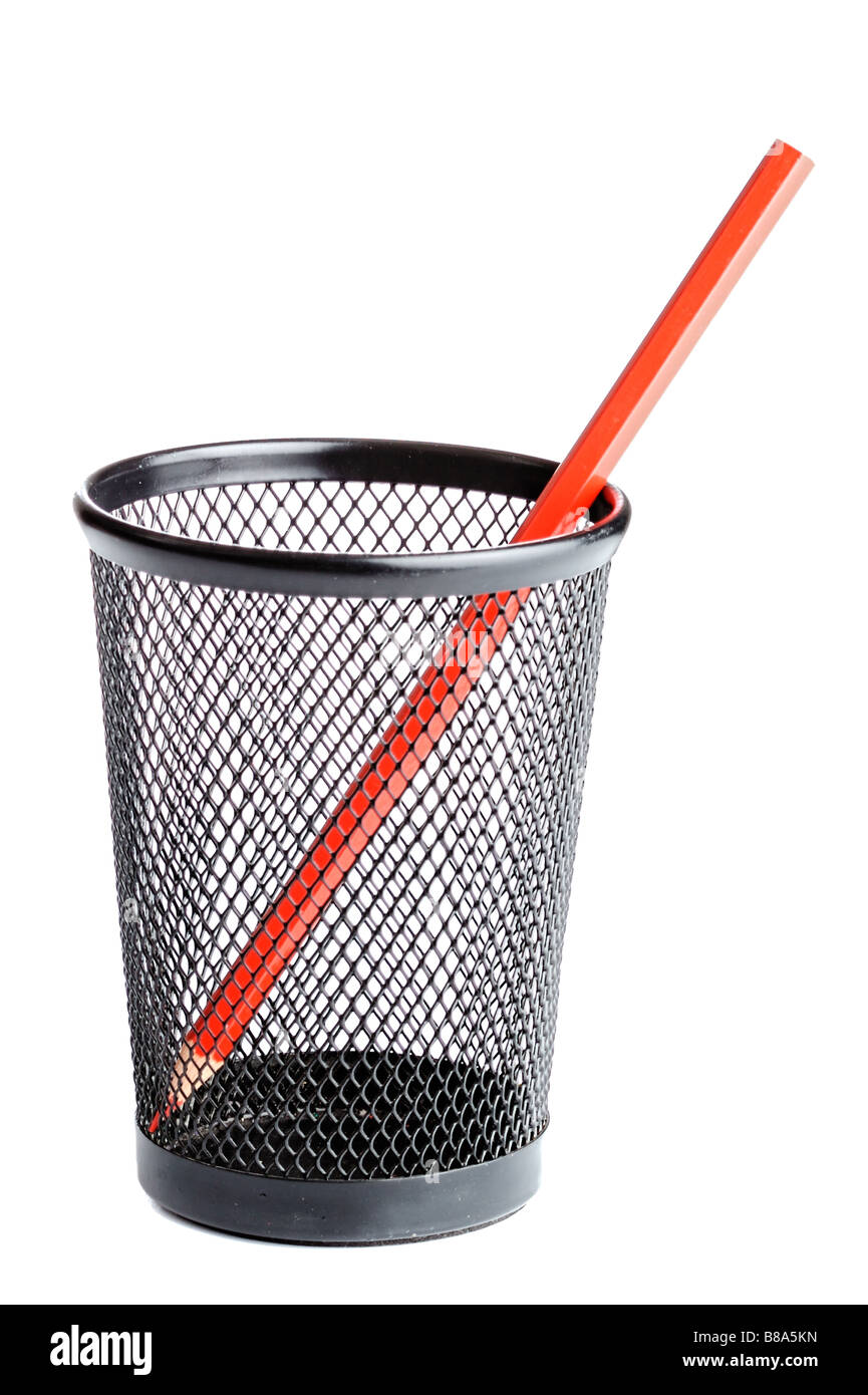 Foto di matite di colore su un bianco di massa posteriore Foto Stock