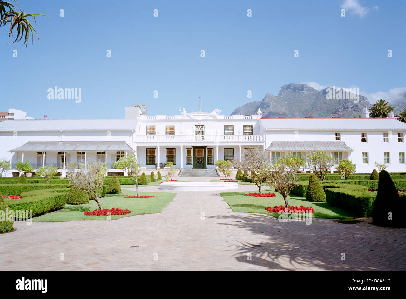 Presidente casa tuynhuys garden house in società del giardino a Città del Capo in Sud Africa in Africa subsahariana. governi apartheid la storia del palazzo Foto Stock