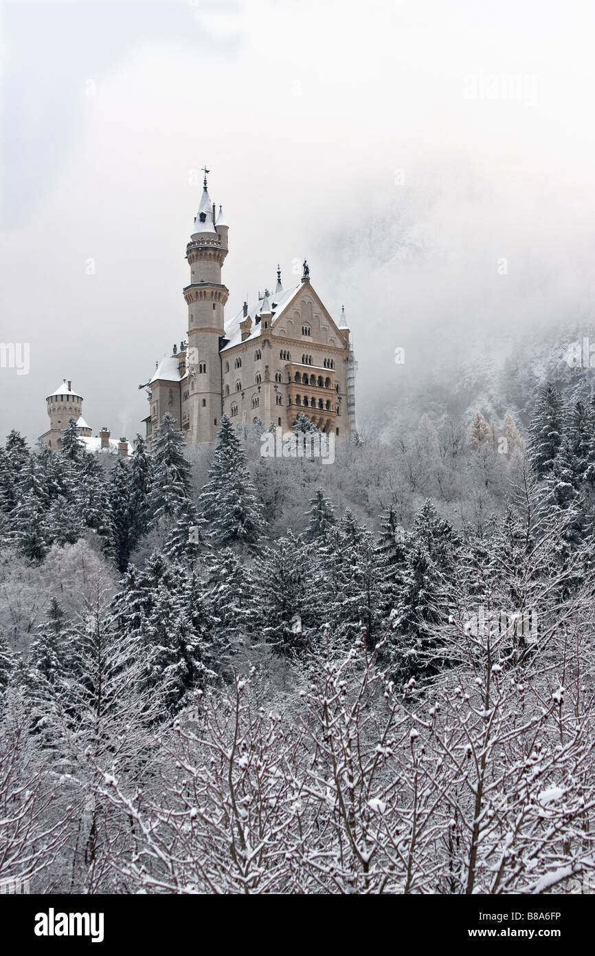 Il Castello di Neuschwanstein Baviera Germania Foto Stock
