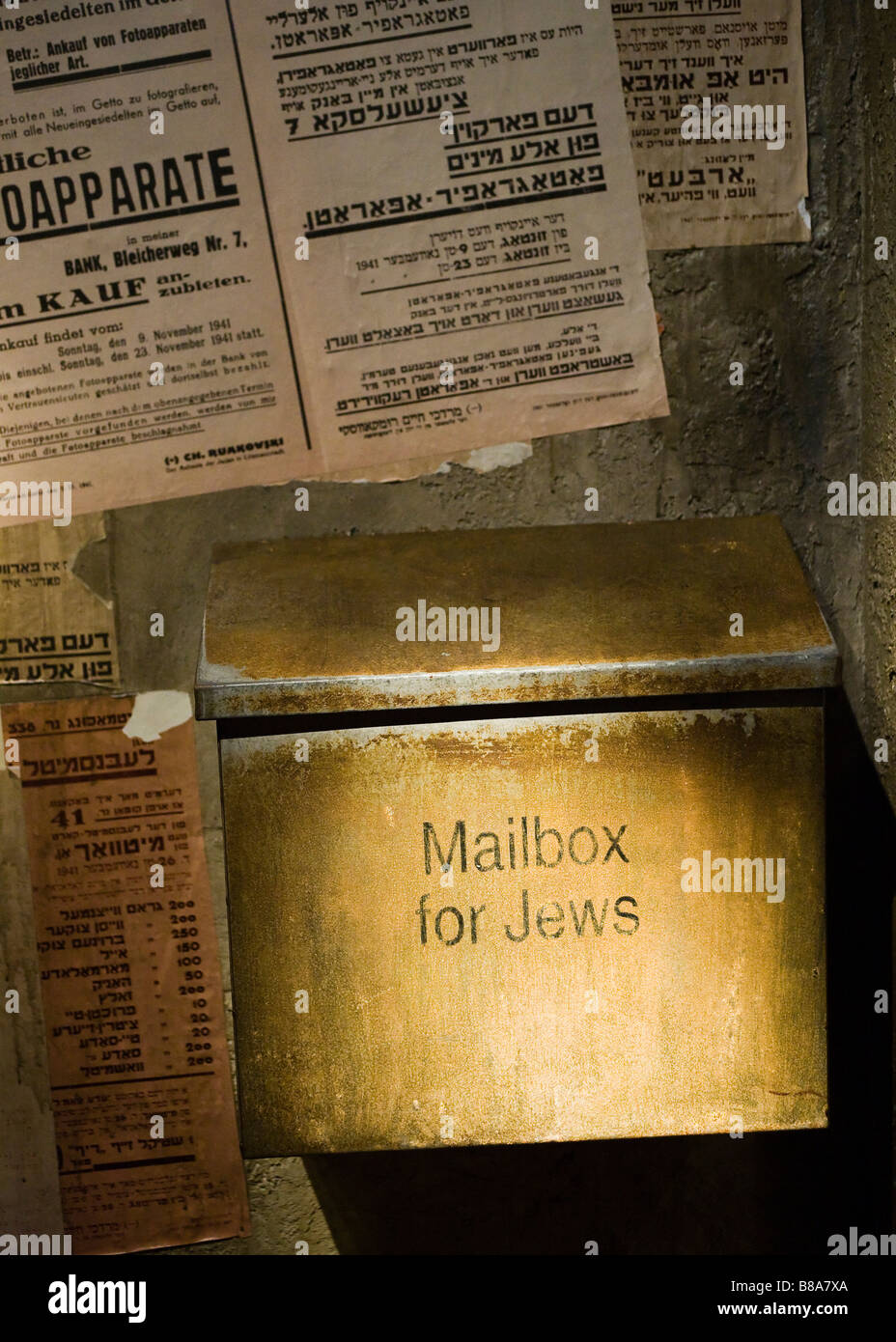 Cassetta postale per gli ebrei Foto Stock