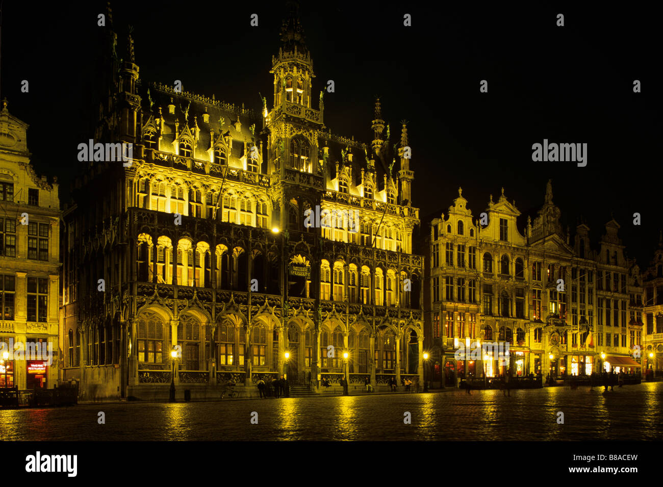 Grand Place nel centro di Bruxelles Foto Stock